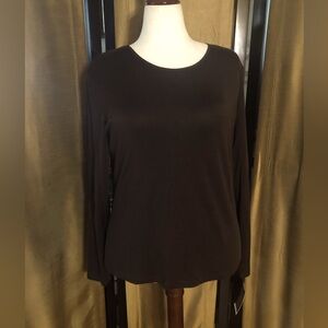 Merona Brown Long Sleeve Tee